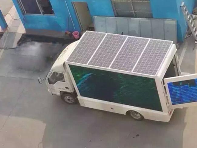 太陽能廣告宣傳車